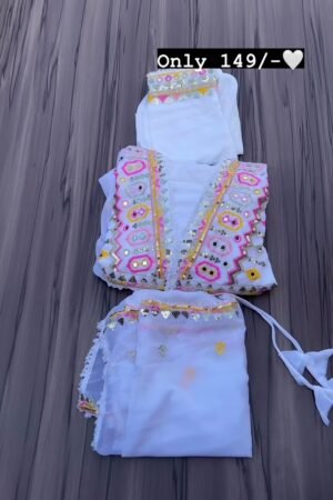 Sky Blue Color Embroidery With Sequence Work Gown