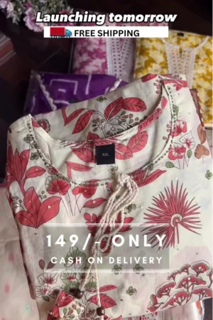 Women's Floral Chikankari Kurta Set